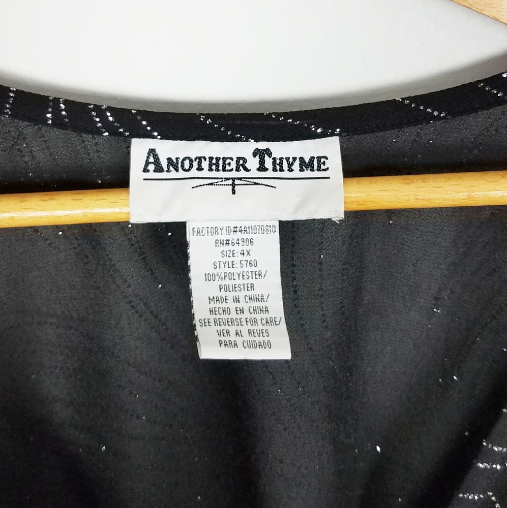 Sparkly Glitter Sheer Tunic Plus Size 4x - image 5